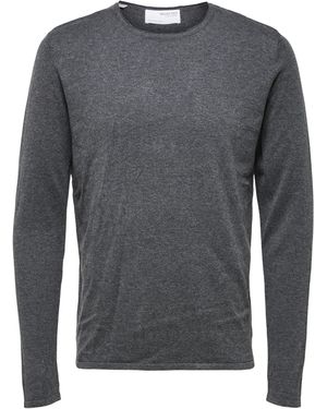 SELECTED Strickpullover - Grau