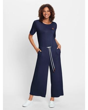 WITT Jumpsuit Innenbeinlänge ca. 71 cm - Blau