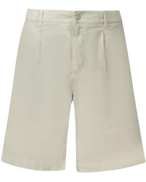 K-Way 5-Pocket-Hose Bermudashorts Beige: Elastischer Bund & 4 Taschen - Weiß