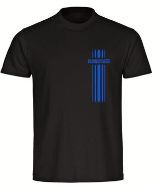 multifanshop T-Shirt Braunschweig - Schwarz