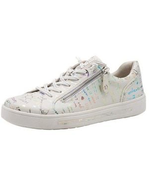 Jana 23660-42 Weiss/Bunt Damen Sneaker - Weiß