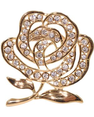Firetti Tuchring Schmuck Geschenk Ansteckschmuck Schalclip Rose, mit Zirkonia (synth) - Mettallic