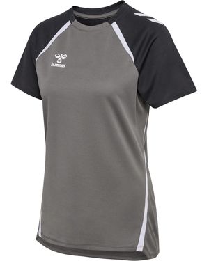 Hummel Kurzarmshirt hmlLEAD 2.0 JERSEY /S WOMAN STEEL GRAY/ASPHALT - Grau