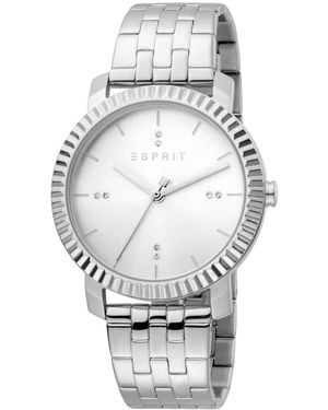 Esprit Quarzuhr , ES1L185M0045 Menlo Silver Uhr uhr silber - Grau