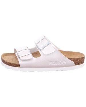 Rohde Alba Pantolette Pantoletten - Weiß