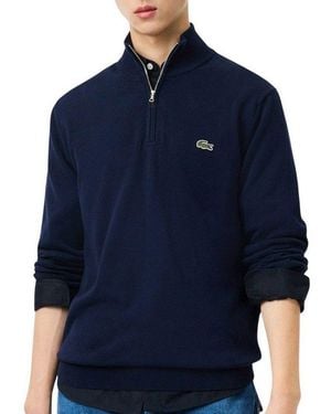 Lacoste Kapuzenpullover 1/4 Zipper Pullover Herren - Blau