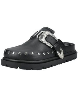 Steve Madden Pantoletten Leder Pantolette - Schwarz