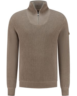 Travelin Strickpullover Jumper Brecon Men - Braun