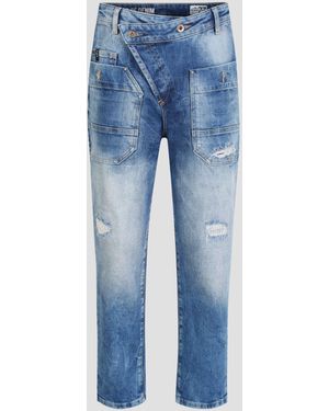 Miracle of Denim 5-Pocket-Jeans Ira Boy Fit (1-tlg) - Blau