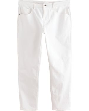 Next Essential Slim Fit Jeans mit Stretch (1-tlg) - Weiß