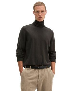 Marc O' Polo Rollkragenpullover Aus Weicher Merinowolle - Schwarz