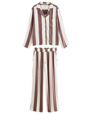 Next Pyjama Pyjama Mit Knopfleiste (2 Tlg) - Weiß