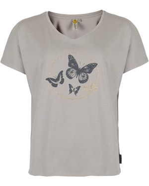ROADSIGN australia T-Shirt Butterfly Dreams - Grau
