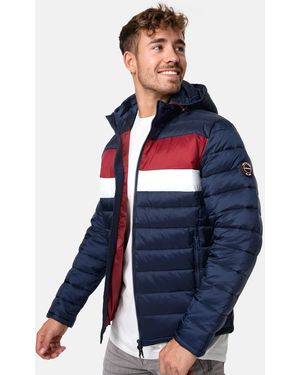 INDICODE Steppjacke Hampshire - Blau