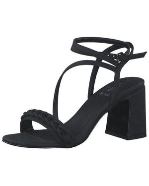 S.oliver Sandalen Lederimitat Riemchensandalette - Schwarz