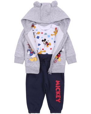Sarcia.eu Frühchenpaket Dunkelblau-graues Baby-Set Jogginganzug Mickey Maus DISNEY 2-3 Jahre