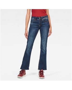 G-Star Bootcut-Jeans Midge Saddle Bootcut - Blau