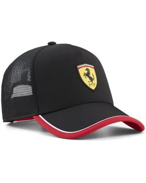 PUMA Flex Cap Scuderia Ferrari Trucker Cap Erwachsene - Schwarz