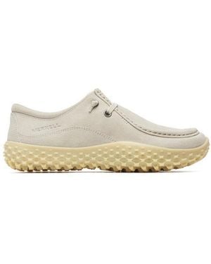 Merrell Minimal-Sneaker Wrapt Bungee (Veloursleder, Wasserdicht) Basalt Barfußschuh - Weiß