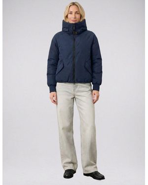 NO.1 Como Blouson Lecce Mit Hochabschließender Kapuze - Blau