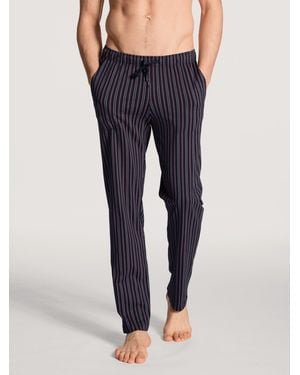 CALIDA Pyjamahose Remix Basic Sleep (1-tlg) - Blau