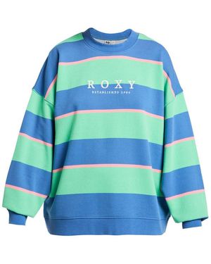 Roxy Sweatshirt Strictly Stripes - Blau