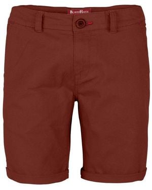 Blauer Chinoshorts Herren Stretch Chino Shorts Slim Fit Bermuda Hose Strecken-Baumwolle - Rot