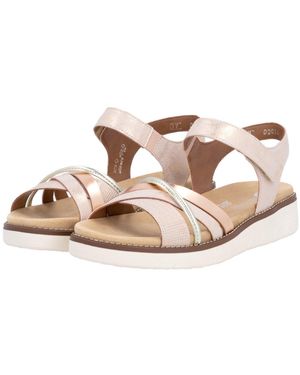 Remonte Riemchensandale, Keilabsatz, Sommerschuh, Sandalette Mit Herausnehmbarer Softeinlage - Blau