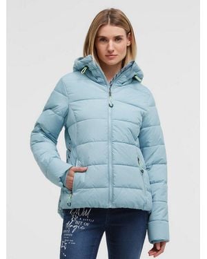 SOCCX Winterjacke Mit Windfangleiste - Blau