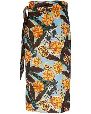 Weekend by Maxmara Midirock Wickelrock FIORE aus Baumwolle - Schwarz