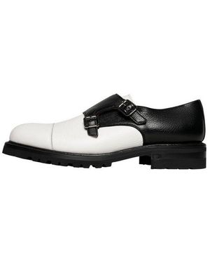 Henry Stevens Barkley Cdm Businessschuh Slipper Herren Slipper Lederschuhe Handgefertigt, Anzugschuhe - Schwarz