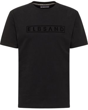 Elbsand T-Shirt Finn Rundhalsausschnitt, loose fit - Schwarz