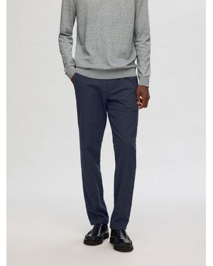 SELECTED Chinohose Slh175-Slim Miles Brushed Pants W Noos - Grau