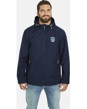 Jan Vanderstorm Funktionsjacke EELANTE mit lässiger Kapuze - Blau