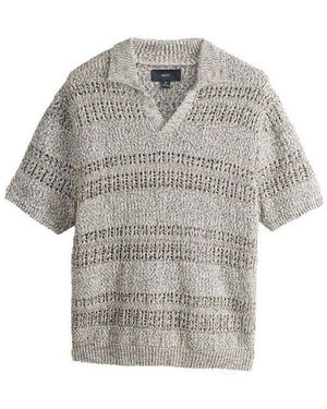 Next Poloshirt Regular Fit Strick-Poloshirt Mit Trophy-Ausschnitt (1-Tlg) - Grau