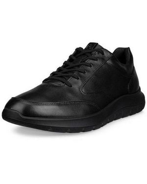Ecco City Stride Sneaker Halbschuh, Schnürschuh, Business-Sneaker - Schwarz