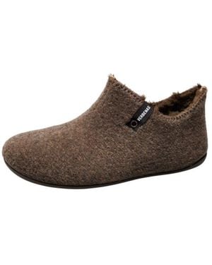 Verbenas Edward Picos Pet Tone Hausschuh Hüttenschuh, Wohlfühlschuh, Homeslipper Mit Warmfutter - Braun