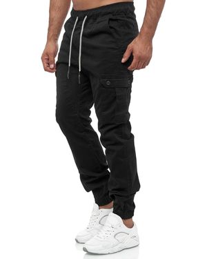 Tazzio Cargohose 16610 Stretch mit Elasthan, Regular Fit - Schwarz