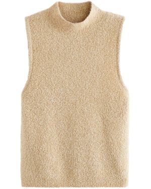 Next Trägertop Glitzernder Pullunder (1-tlg) - Natur