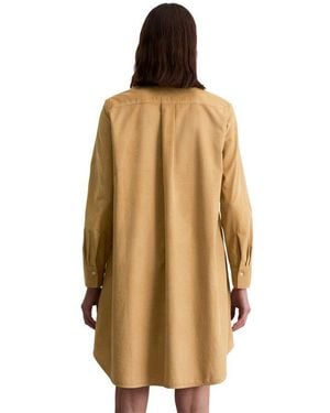 Marc O' Polo Hemdblusenkleid Aus Feincord - Natur
