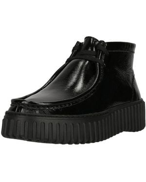 Clarks Torhill Moss Stiefelette Mit Profilierter Laufsohle - Schwarz