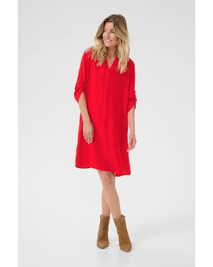 Cream Blusenkleid Kleid CRWilma - Rot