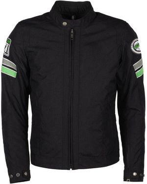 Helstons Motorradjacke Elron Motorrad Textiljacke Rückenprotektor enthalten,herausnehmbares Innenfutter,wasserdicht - Schwarz