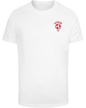 Mister Tee T-Shirt Solid Football Bear Tee (1-tlg) - Weiß