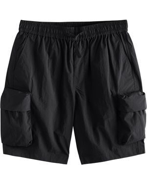 Next Leichte Cargo-Shorts (1-tlg) - Schwarz