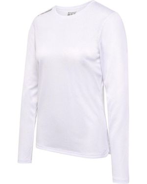 Hummel T-Shirt Hmlrun Jersey L/S Woman - Weiß