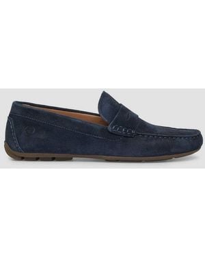 S.oliver Slipper Schnürschuh Elegante Loafer Aus Leder - Blau
