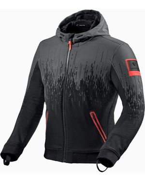 Revit Motorradjacke Quantum 2 WB Motorrad Hoodie / Textiljacke protektoren abriebfest reißverschluss - Schwarz