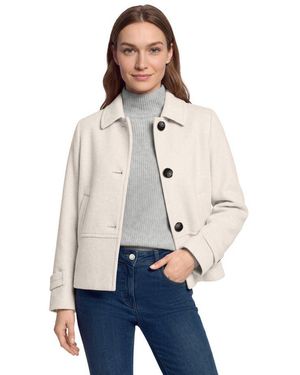 GIL BRET Wolljacke Mit Hemdkragen Und Knopfleiste - Natur