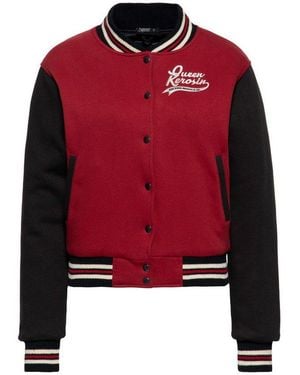 Queen Kerosin Collegejacke High School Confidential (1-St) Mit Innenfutter - Rot